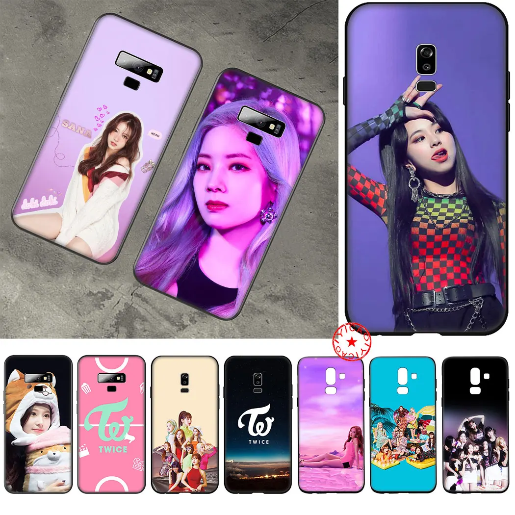 Черный мягкий силиконовый чехол Twice Girl для Samsung Galaxy A70S A20E A2 J4 J6 Plus Core J7 Duo J8 из ТПУ |