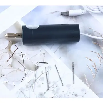 

2020 New Electric Hand Drill Wrench 5V Hand Motor Hole Making Resin Jewelry Mini Drill Usb