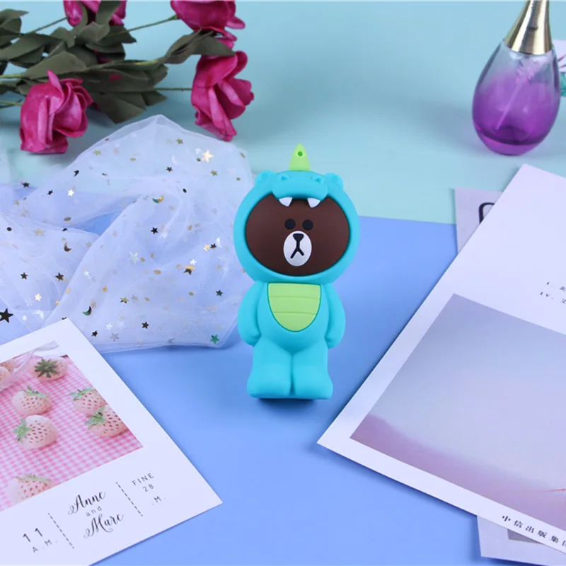 AB08 Мини-кошелек с 3D рисунком из силикагеля для монет, милый женский маленький кошелек, сумка для девочек, детский подарок, брелок, сумки, косметичка для хранения - Цвет: AB08
