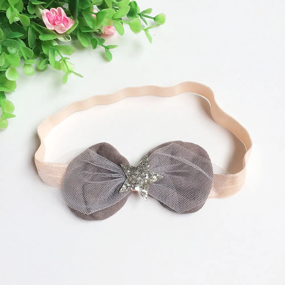 Baby Headwear Girls Princess Bowknot Sequins Headband Newborn Toddler Kid Baby Hair Accessories Girls Bow Turban Bab