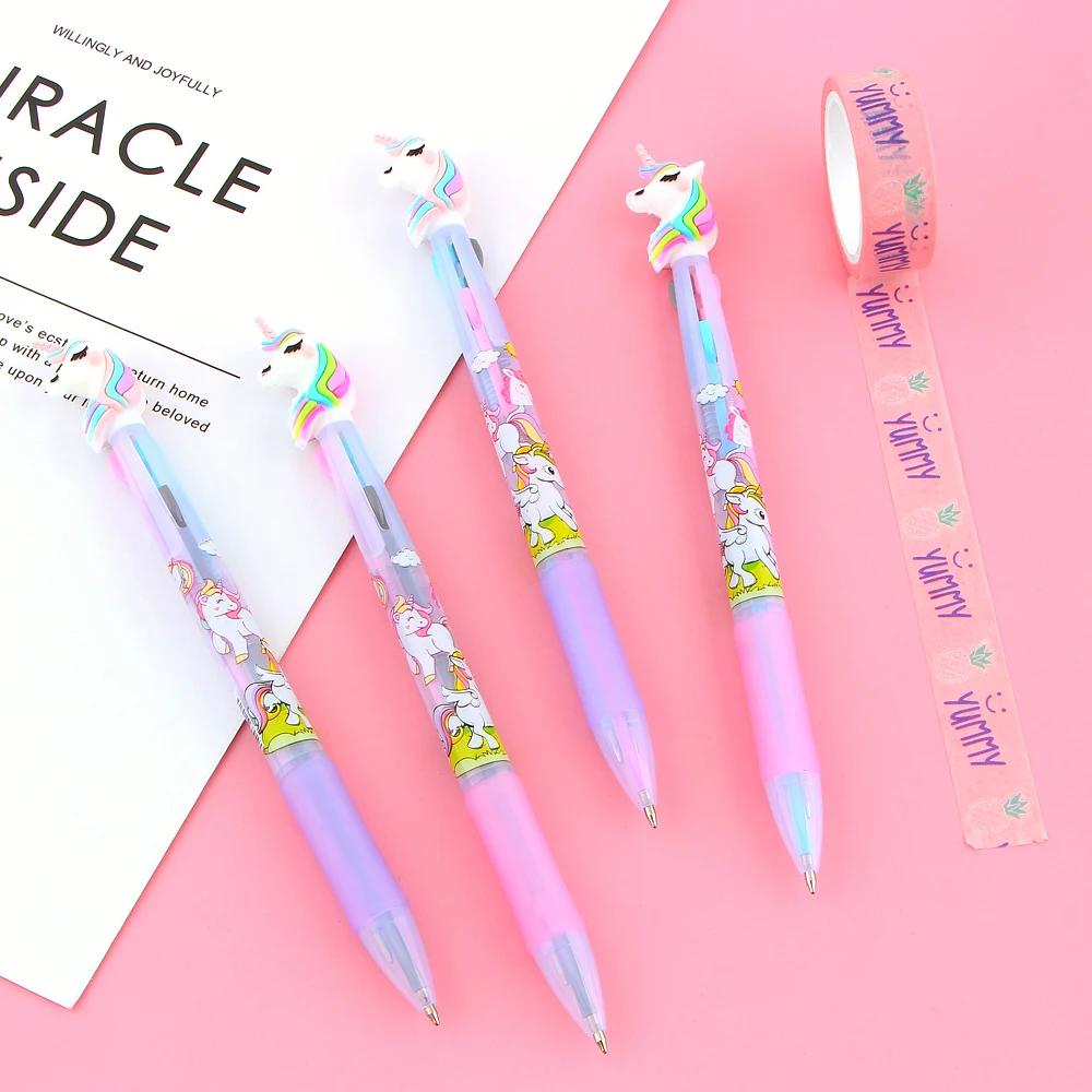 2 шт./лот шариковая ручка с милым мультяшным единорогом для школы офиса
