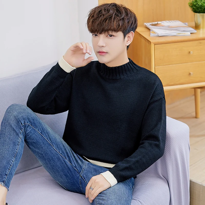 

loose spring autumn Slim sweater men casual Knitted sweaters