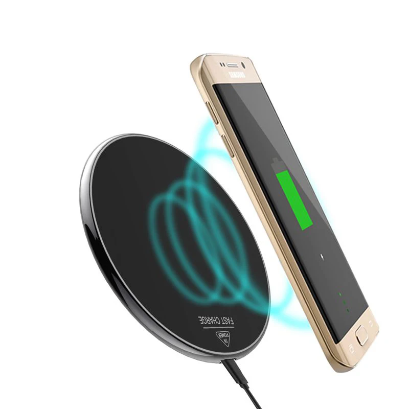 

Zinc Alloy 10W Quick Charge Mobile Phone Universal Metal Wireless Charger for Samsung Apple Charger Plates