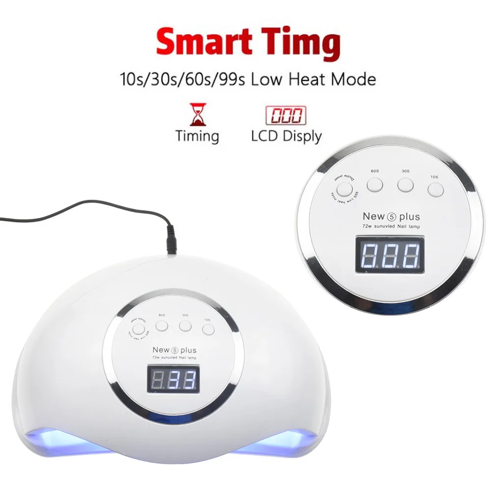  Pro 72W UV Lamp LED Nail Lamp High Power For Nails All Gel Polish Nail Dryer Auto Sensor Sun Led Li