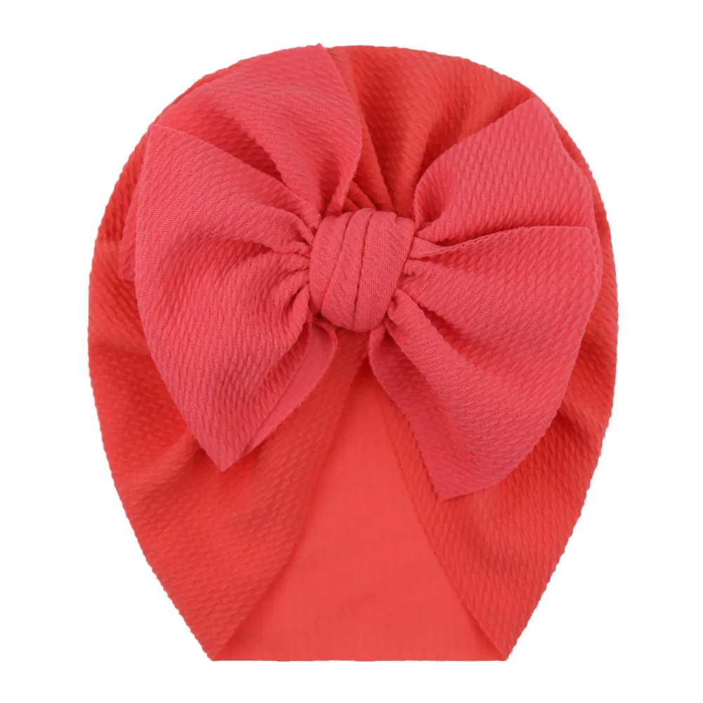 Big Bow knot Baby Girls Hat Newborn Photography Props Solid Color Baby Hat Turban Knot Head Wraps Baby Kids Bonnet Beanie custom baby accessories