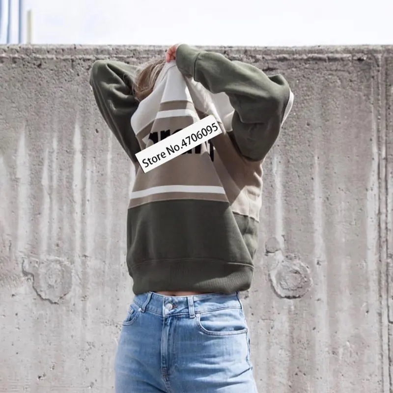 Ladies Velvet Thick Warm Hoodie Sweatshirt Women Cotton Letter Print Pullover Hoodies for Teenage Girls