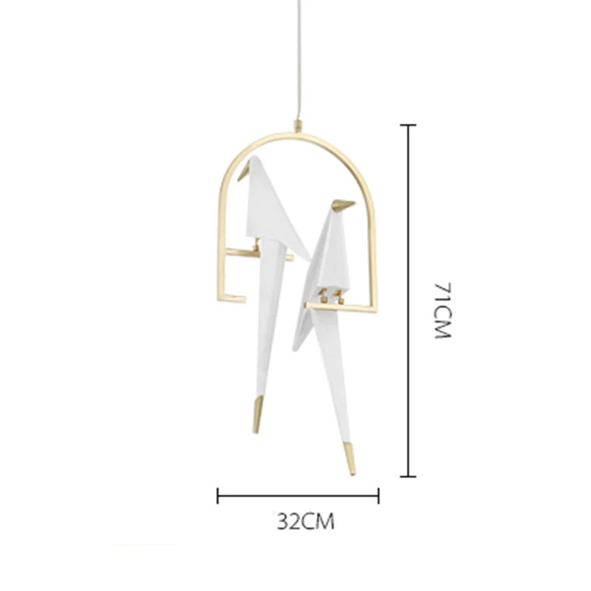 Скандинавские акриловые подвесные светильники с птицами, подвесные светильники для спальни, гостиной, столовой, внутреннего декора, подвесные светильники для кухни - Цвет корпуса: C 2 Bird