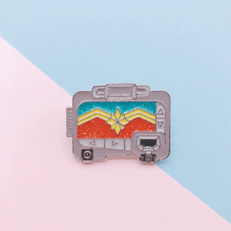 Милый красочный цветок чемодан эмалированные булавки багажная сумка со значком