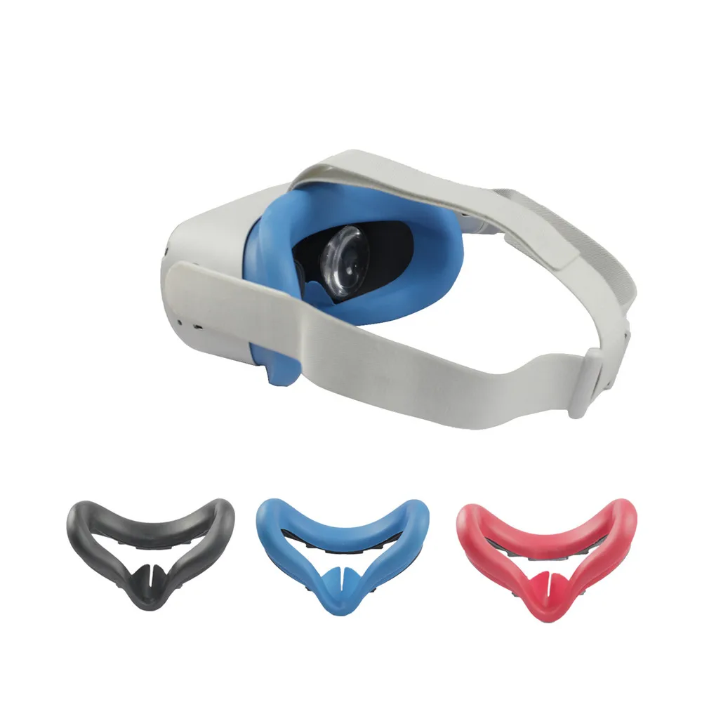 

Silicone Glasses Mask Cover Sweat-proof Helmet Eye Mask Cover for Oculus Quest 2 VR Headset Accessories