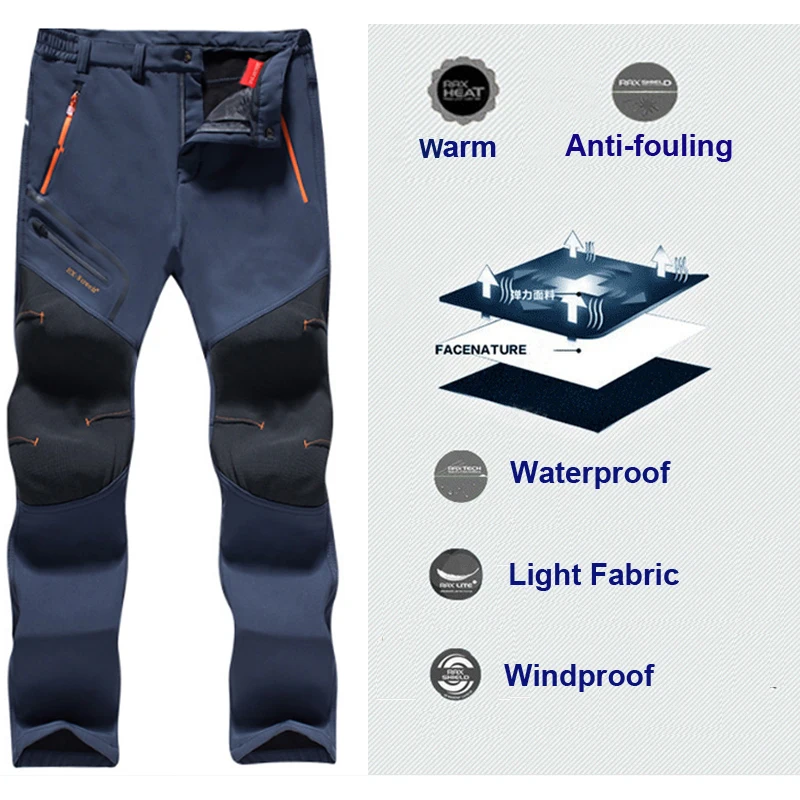 LeftSuper Pantaloni Pantaloni Softshell Invernali Pantaloni Caldi in Pile  lencicol Escursionismo Abbigliamento sportivo specifico