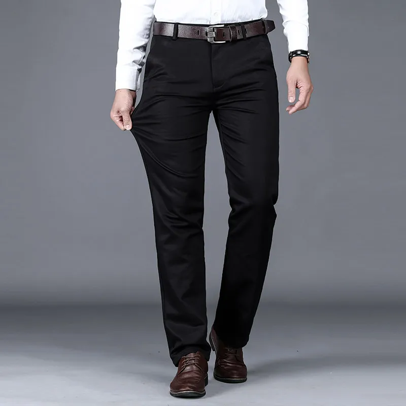 80% OFF 2020 Autumn New man elegant wild Khaki Batik Business casual pants fashion stickers brand men's slim trousers Ever-changing