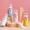 Cute Cow Humidifier Portable Female Makeup Water Replenishment Instrument Handheld USB Women Perfume Alcohol Nano Sprayer 1