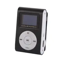 Стильный дизайн спортивный мини Mp3 USB Клип MP3-плеер ЖК-экран Поддержка Micro SD TF карта 5 цветов