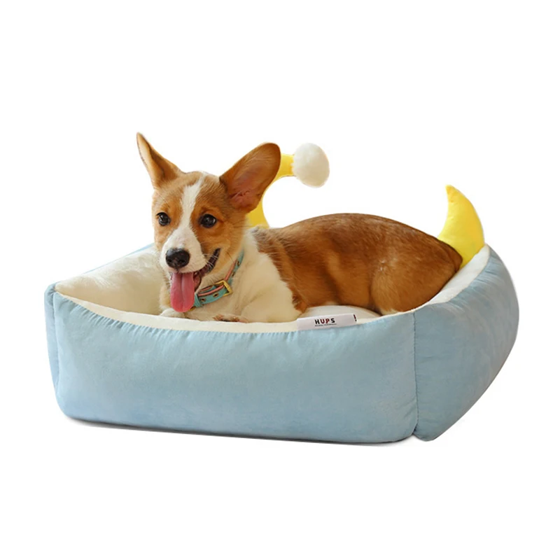 

Pet moon Sofa Dog Beds Waterproof Bottom for Small Medium Large Dogs Soft Fleece Warm Cat Bed House Kennel Mat Pet Products
