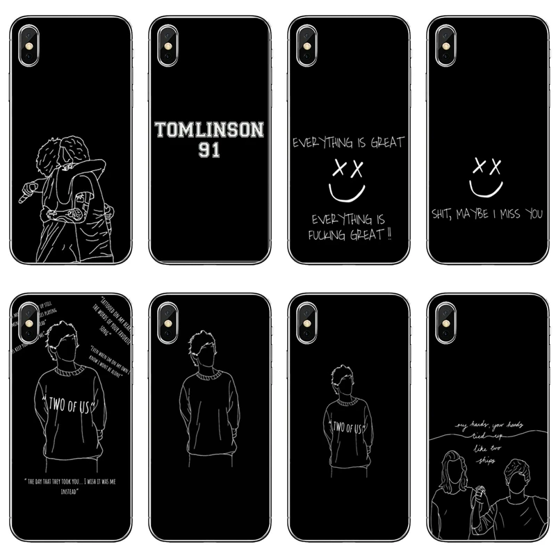 Чехол для телефона 1D Louis Tomlinson two of us Samsung Galaxy S10E S10 Lite S9 S8 S7 S6 Edge Plus S5 S4 Mini Note 10 9 8 5 4 |