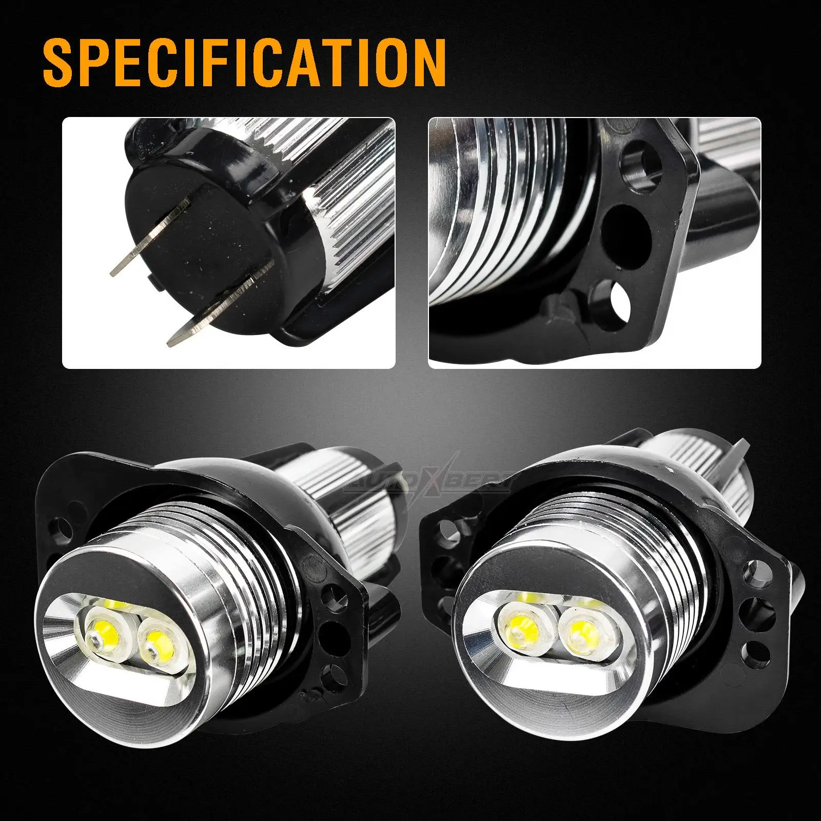 2Pcs ڵ LED õ   Ϸ   Ʈ    BMW 3 ø E90 E91 2005-2008 ׼ ȭƮ 6000K