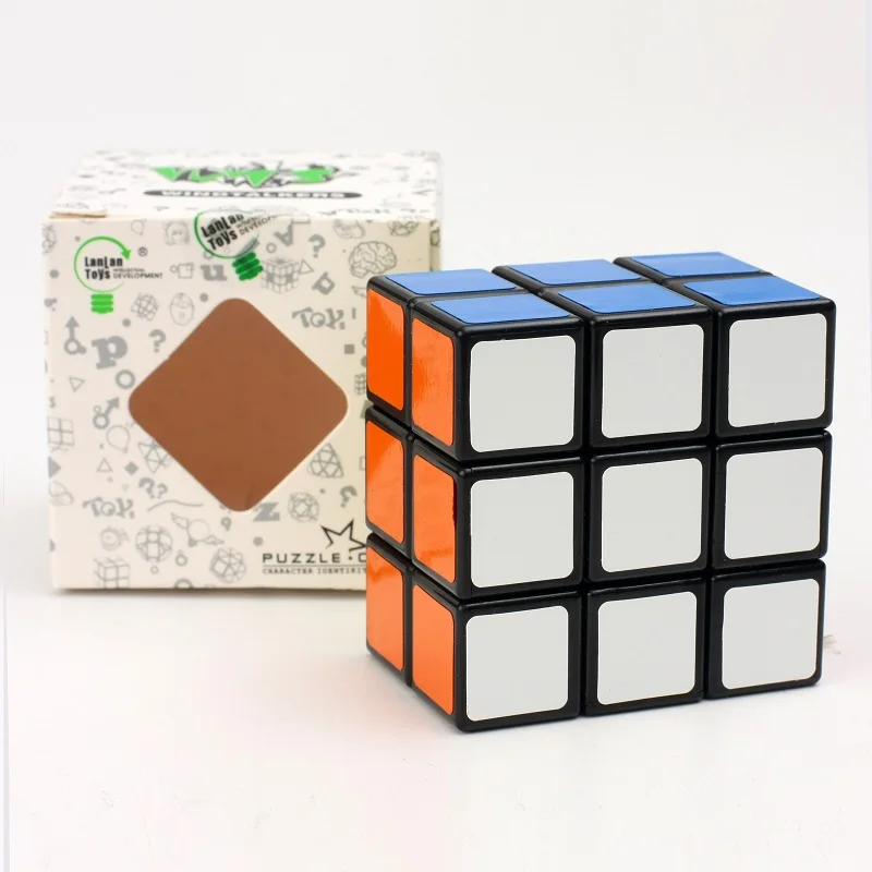 LanLan 2x3x3, волшебный куб, неравносторонний Магия IQ куб головоломка игрушка для обучения подарки(57 мм) Обучающие и развивающие Cubo magico, обучающие игрушки - Цвет: black