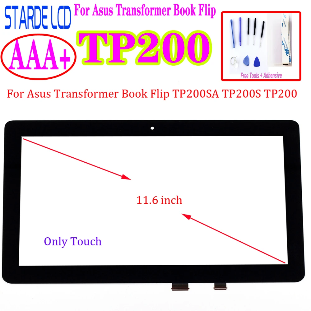Сменный сенсорный экран для Asus Transformer Book Flip TP200SA TP200S TP200, сенсорный экран, дигитайзер, сенсорная панель, стекло, сенсор, 11,6 дюйма
