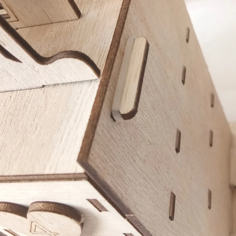 Деревянный год Адвент Календарь Дом Рождественский Декор в виде оленя DIY Свадебные украшения шкатулка с ключом натуральные товары для рукоделия