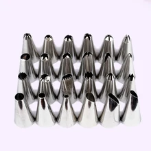 Металлические насадки 24 шт. пластик глазурь торт конфеты творческий инструмент трубопроводы Советы DIY кондитерские изделия