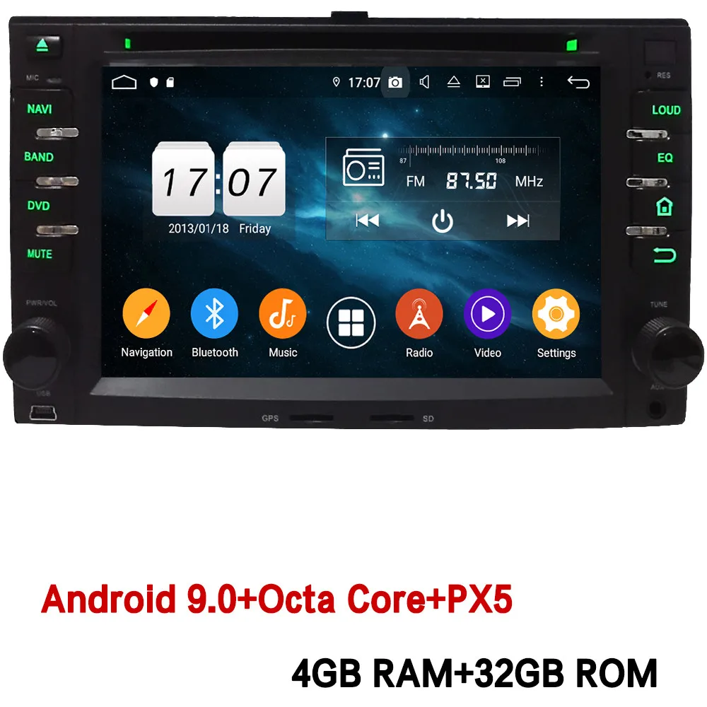 4GB RAM x 32GB ROM Klyde 4G Android 9,0 Восьмиядерный 4 Гб+ 64 Гб DSP BT автомобильный DVD мультимедийный плеер для Kia Morning Magentis Optima Picanto Sedona Sorento - Цвет: 4GB RAM x 32GB ROM