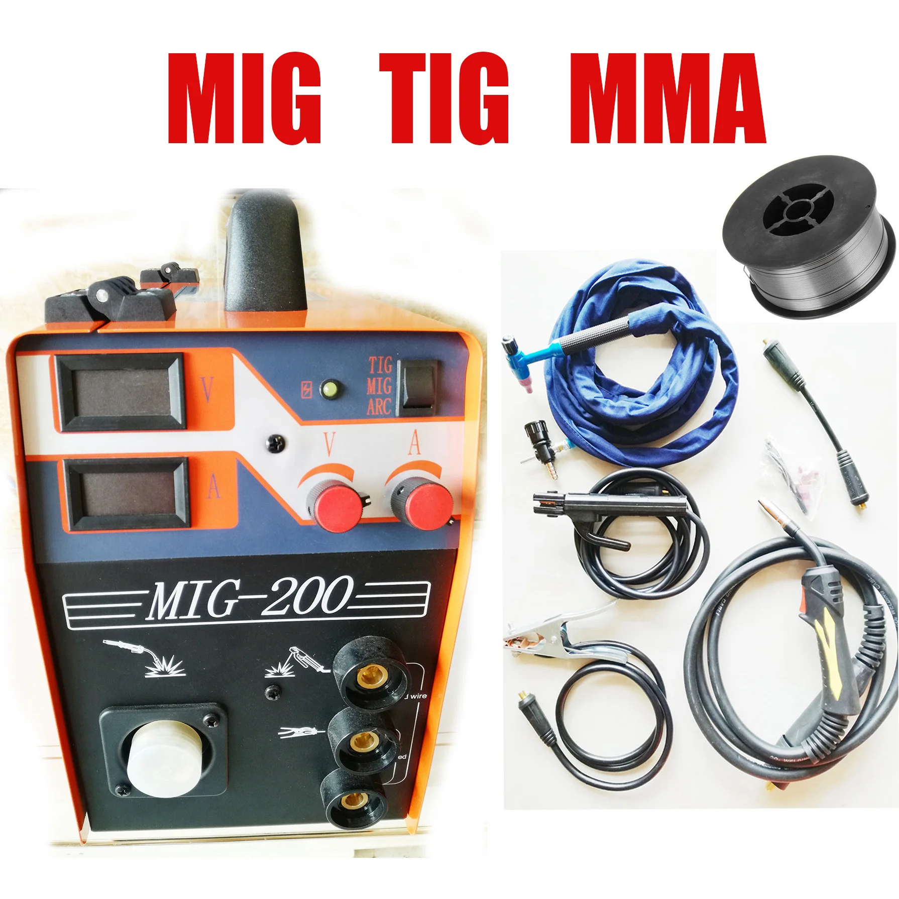 Сварочный аппарат Mig ARC TIG функциональный сварочный газовый безгазообразный сварочный аппарат полные аксессуары умный контроль MIG MAG машина