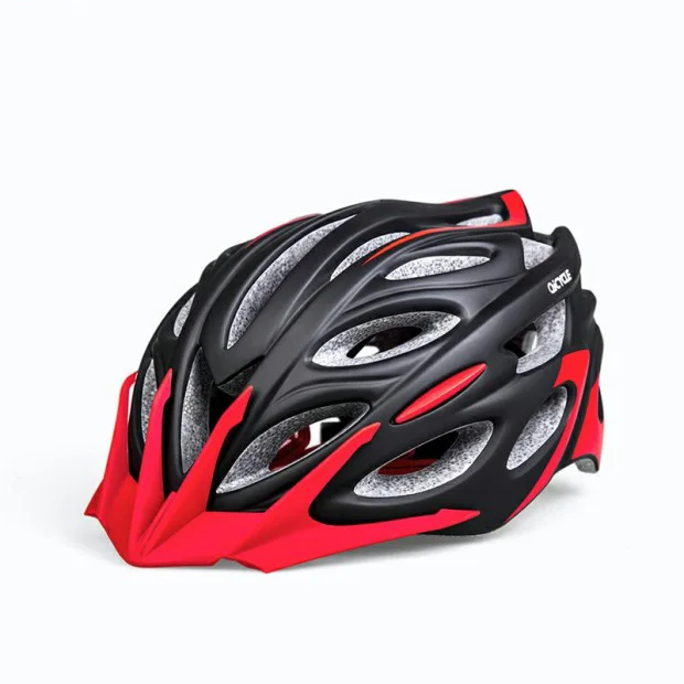 Qicycle скутер шлем спортивный велосипед скейтборд взрослый легкий съемный головной убор Регулируемый с EPS - Цвет: black and red
