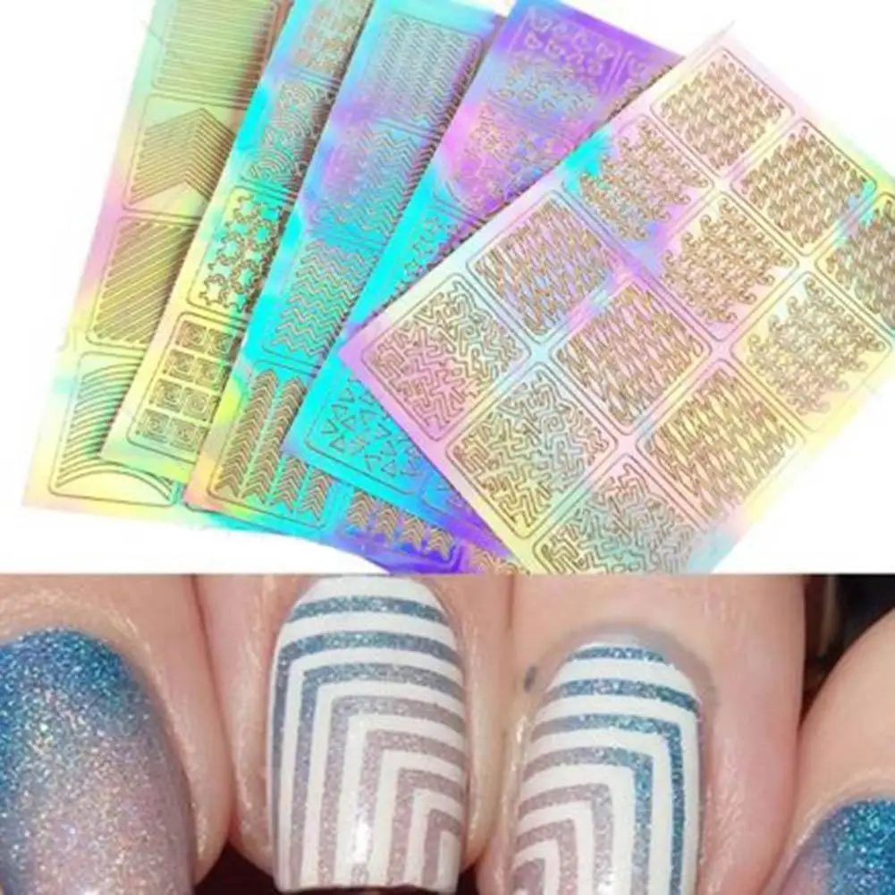 

Multicolored And Cool Nail Carving And Pasting Paper Pasting Paper Pasting And Template Nail Hollow Printing X7E6