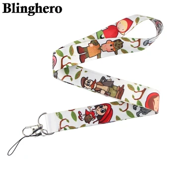 

CA819 Wholesale 10pcs/lot Little Red Lanyards Neck Strap Mobile Phone Keys ID Card Holder Lanyard For Keys DIY Hanging Rope