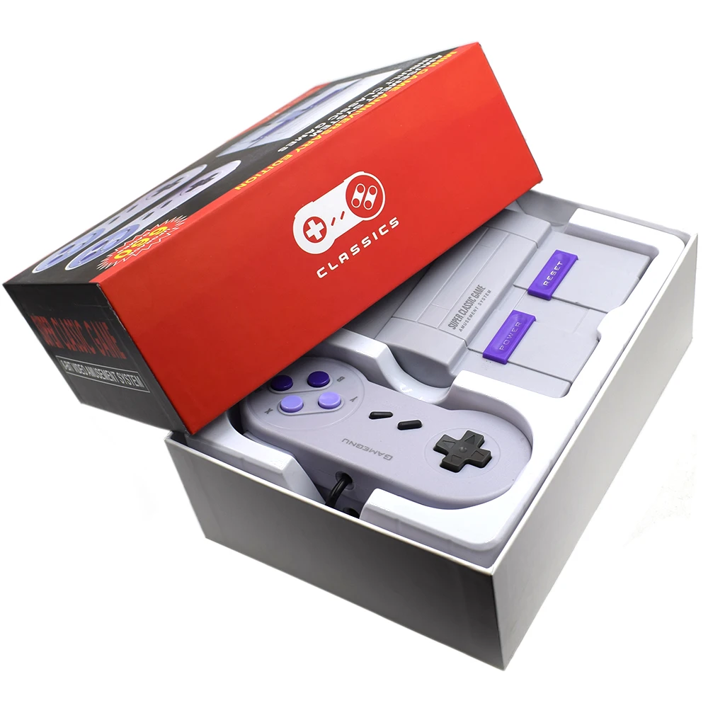 Встроенный 660 игр Супер Мини HD семейный телевизор 8 бит SNES Видео игровая консоль Ретро Классический HD выход HD ТВ портативная игра PlayerGift