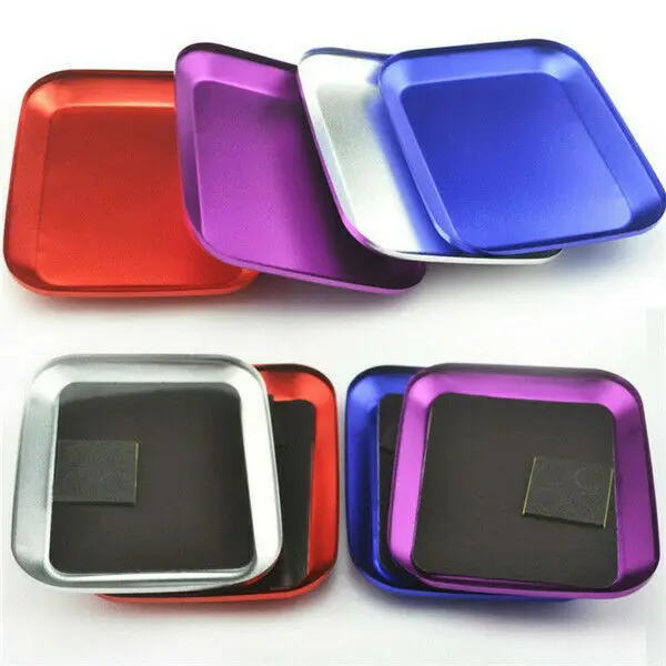 

Useful Aluminium Screw Tray With Magnetic Pad For RC Model Phone Repair Fix USA