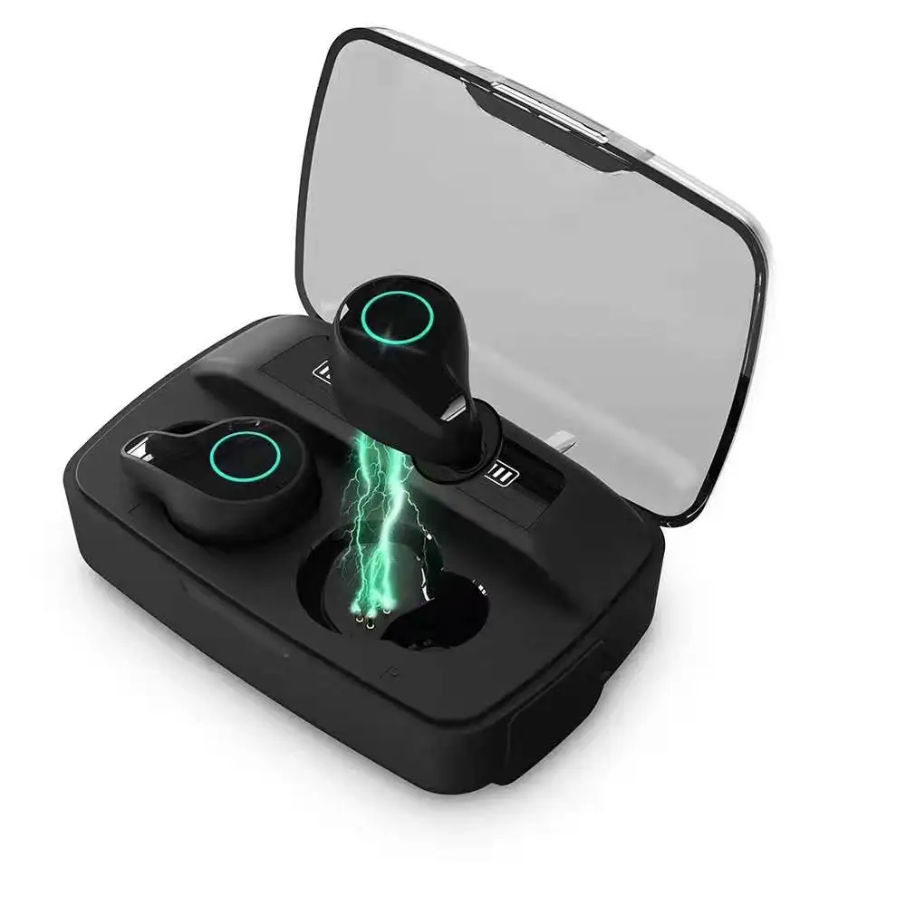 SOHOKDA For Mi 10 Pro Bluetooth Headset Wireless Headphone 3400mah Power Bank Human physics design Portable sports mini headset