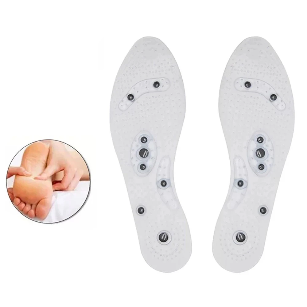 

Magnetic Therapy Silicone Insoles Transparent Slimming Insole Massage Foot Care Shoe Pad Sole Unisex