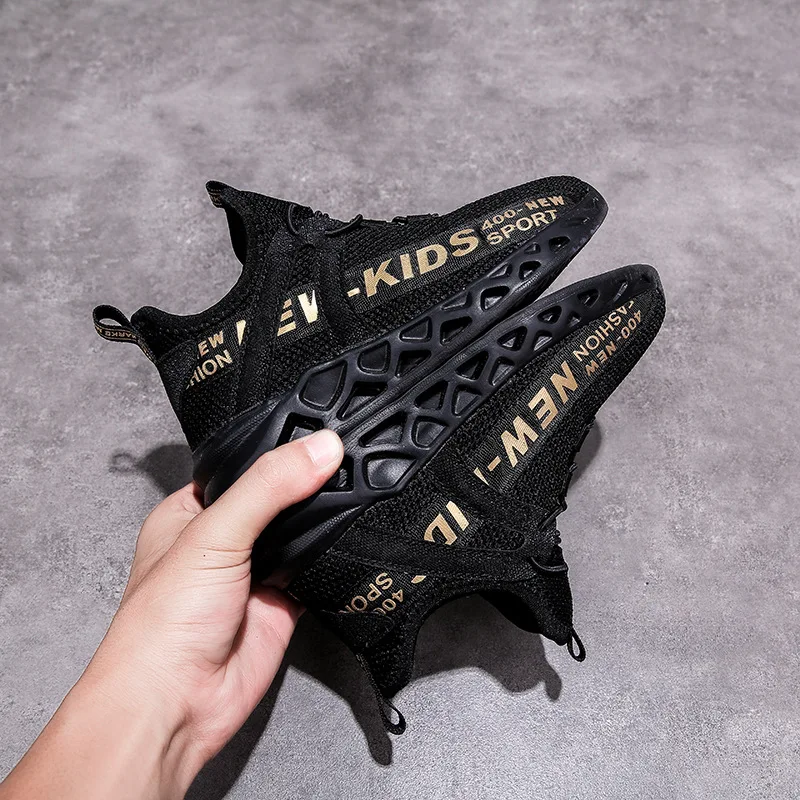 

Boys' shoes Children's running shoes New 2020 Breathable medium and large children's sports shoes boys basketball sneakers