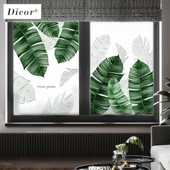 

DICOR INS Style Creative Feather Glass Screen Window Glass Film Window Sticker Transparent Opaque No Glue Self Adhesive BLT1621