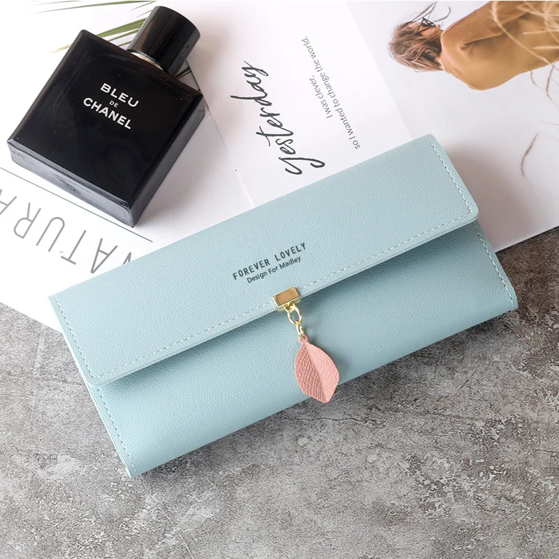 

New Women Pu Leather Wallets Female Long Purses Money Bags Phone Pocket Ladies High Quality Wallet Card Holder Clutch Moda Mujer