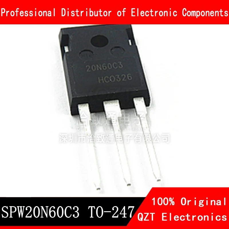 5PCS SPW20N60C3 TO247 20N60C3 TO-247 New and Original IC Chipset