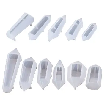 

11 Pcs/Set Pendant Silicone Mold DIY Crystal Epoxy Mould Hanging Ornament Making
