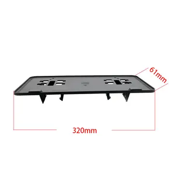

1pc License Plate Bracket Auto Front Frame Black For Ford F150 19 Heat-resistant