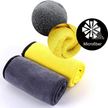 

Car Wash Premium Microfiber Towel Car Cleaning Drying Cloth Double Layer Super Thick Hemming Car Care Cloth 30x30/40/60CM