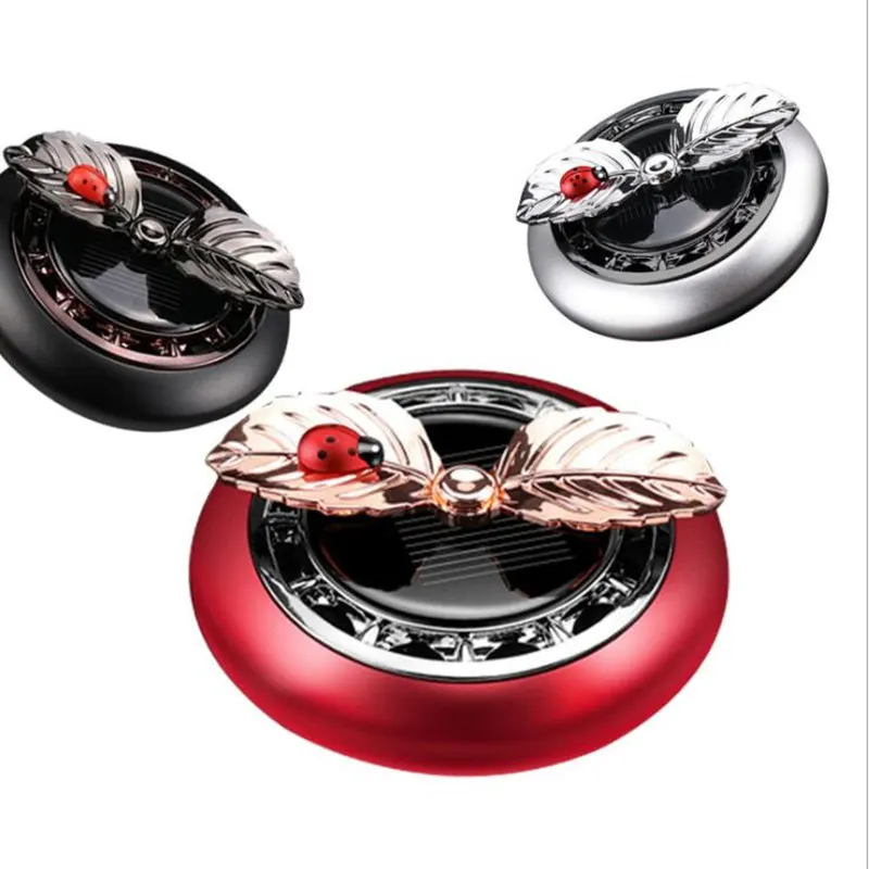 Car Ornaments Creative Metal Space Solar Rotation Car Perfume Decoration High-grade Alloy Aromatherapy Car Interior Produc