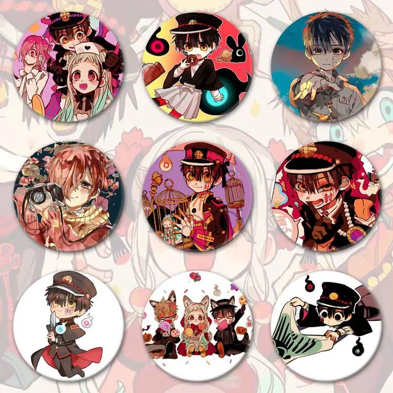 Toilet-Bound Hanako-kun Anime Badges On A Backpack Anime Icons Pins Badge Decoration Brooches Metal Badges For Clothes DIY vampire costume women
