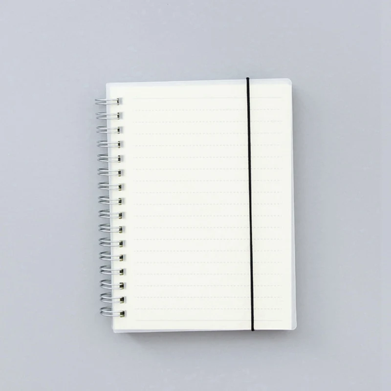 A6 A5 A4 Scrub Coil This transparent horizontal line White paper Grid Dot hand account Book Strap Notepad Notebook Diary