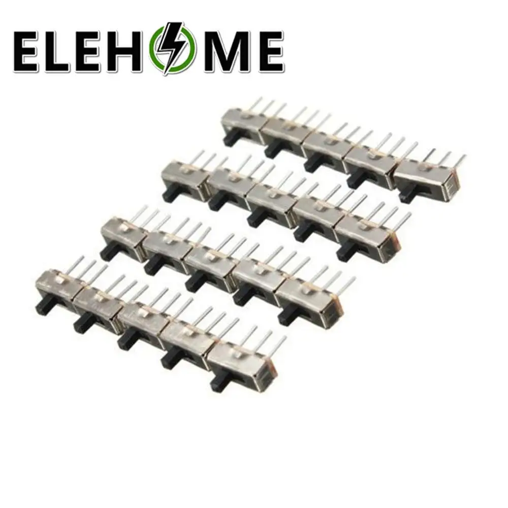 10 шт. SS12D00G3 скользящий переключатель 2 положения SPDT 1P2T 3Pin PCB панель мини Вертикальная Зажимная скоба переключатели для DIY Электронный XF30