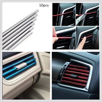 

Car Air Vent Grille cover Outlet decor Strip for Toyota V Hilux Land Cruiser Avanza Carina Celica Corona Aygo Avalon Auris