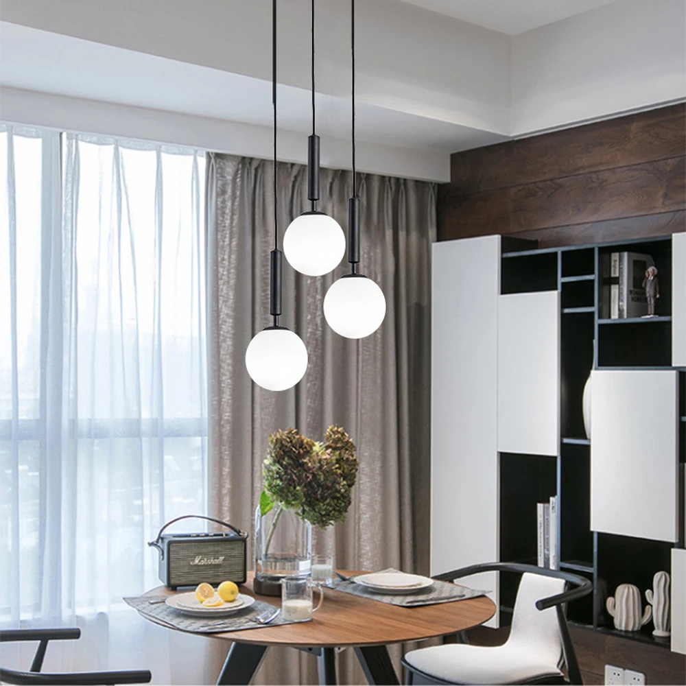 Sala de Jantar Lamparas de Techo Moderno Luzes Pingente Pendurado Lâmpada Barra Hanglamp Colgante Moderna Luminária Suspensão Led 4 High Quality Luzes e Iluminação