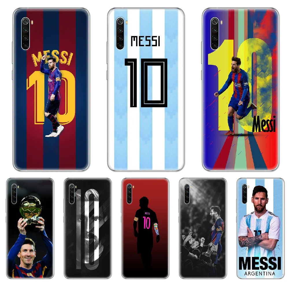 

argentina football Messi Phone Case cover For xiaomi Redmi 3S 4A 5A 6A 5 Plus 4X 7 8 8a CC9 K20 Pro K30 transparent coque art