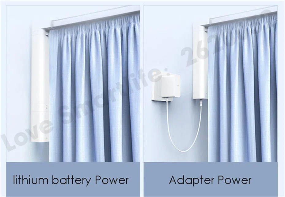 xiaomi Super Silent Curtain Track+Aqara B1 Li battery Motor,Mi Home App Apple Homekit,Smart Curtain Rails Control System,Mijia Smart Curtain System, Siri Voice Control -25