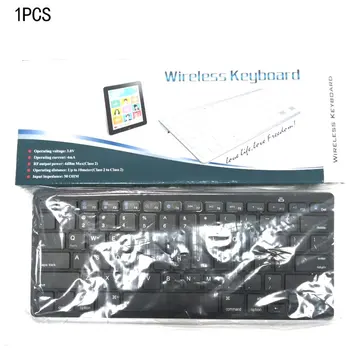 

Slim Universal Mini 2.4G Wireless Keyboard For Laptop Phone Tablet Comfortable and Mute Metal Fashion Design