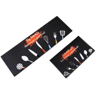 

2pcs Carpets For Living Room Tapis Cuisine Kitchen Washable Rug DoorMat Outdoor Bathroom Water Absorption Mat De Priere Islam